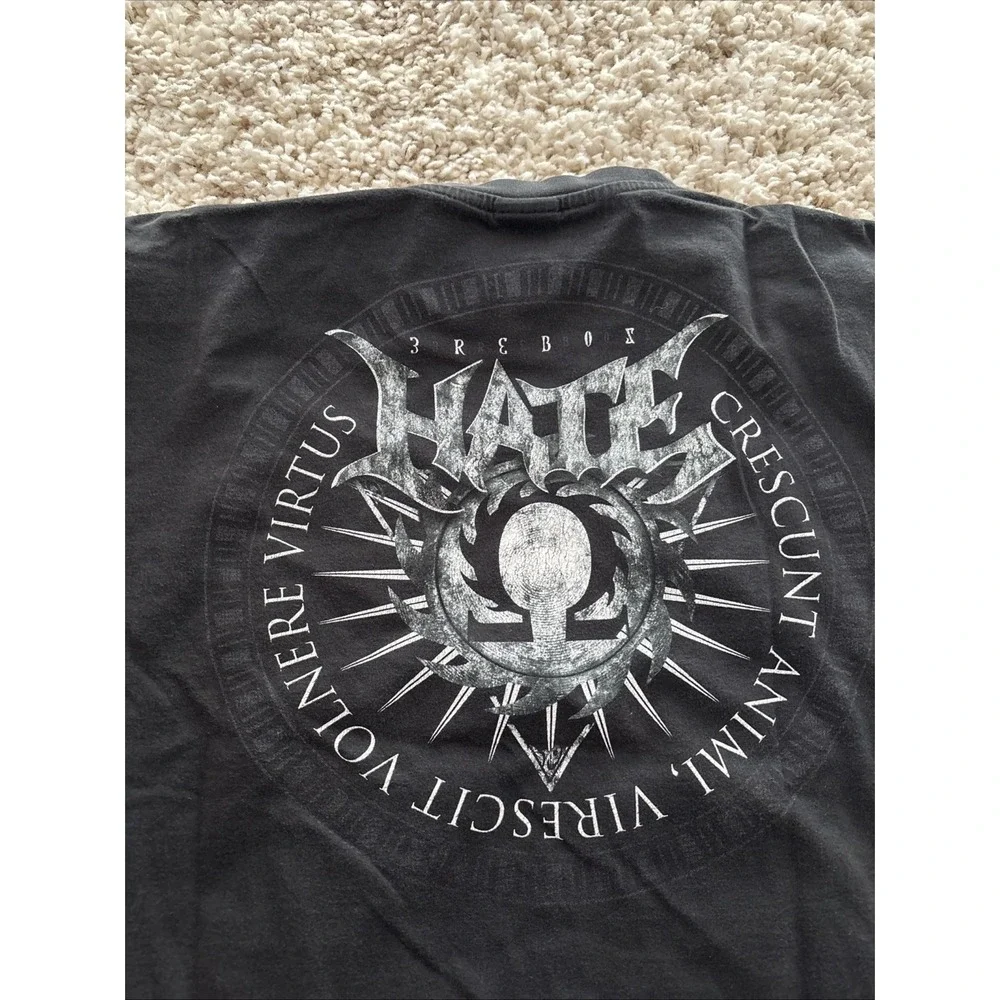 Crescent Band Black Short Sleeve T-Shirt Size‎ XL